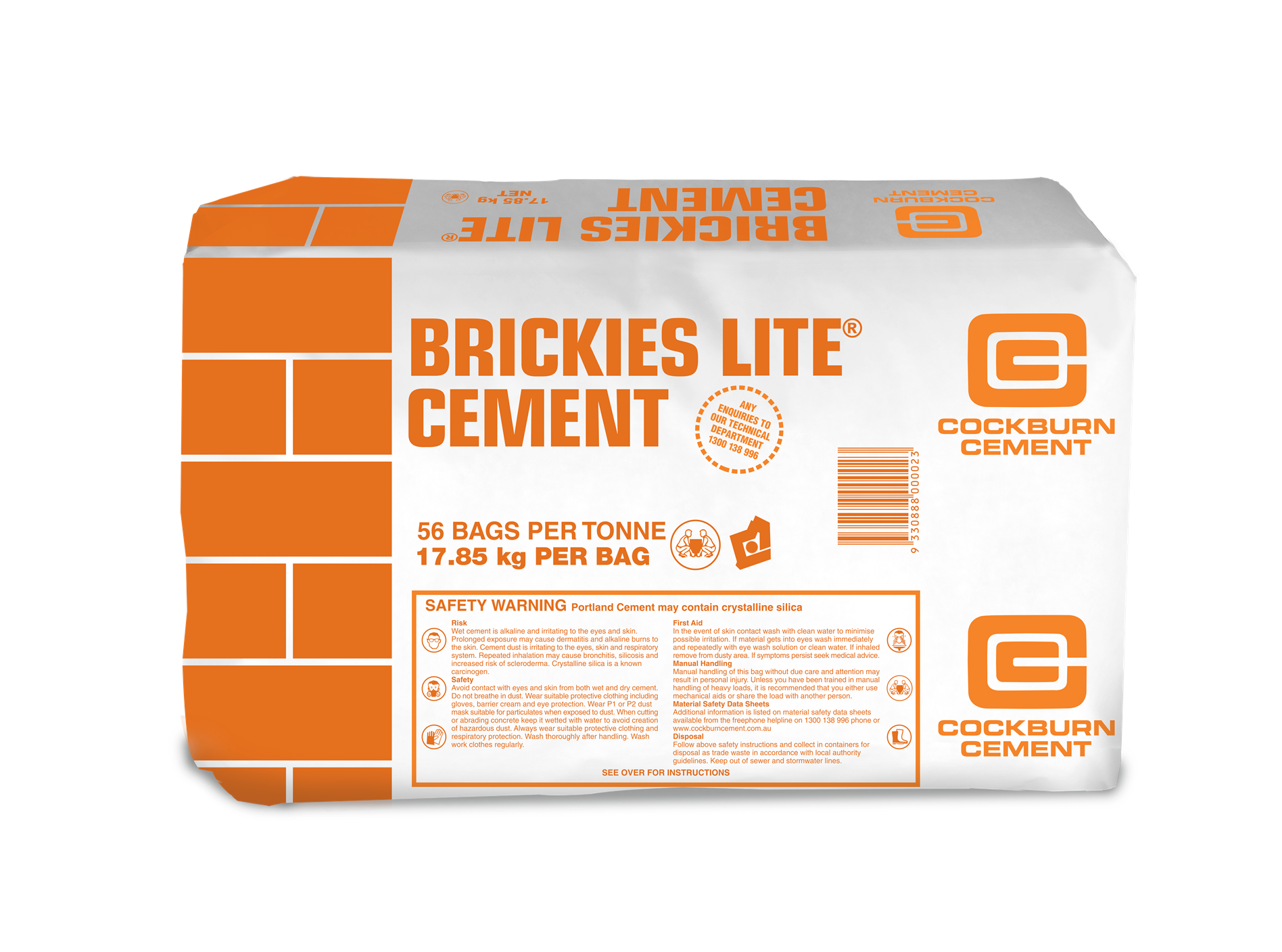 Cement Products Cockburn Cement / Brickies Lite / 17.85kg